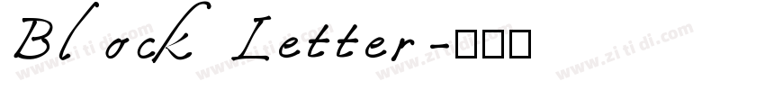Block Letter字体转换